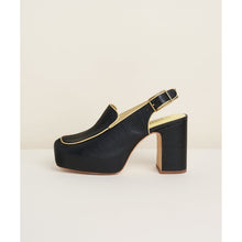 Joan Leather Slingback Block Heel | Black