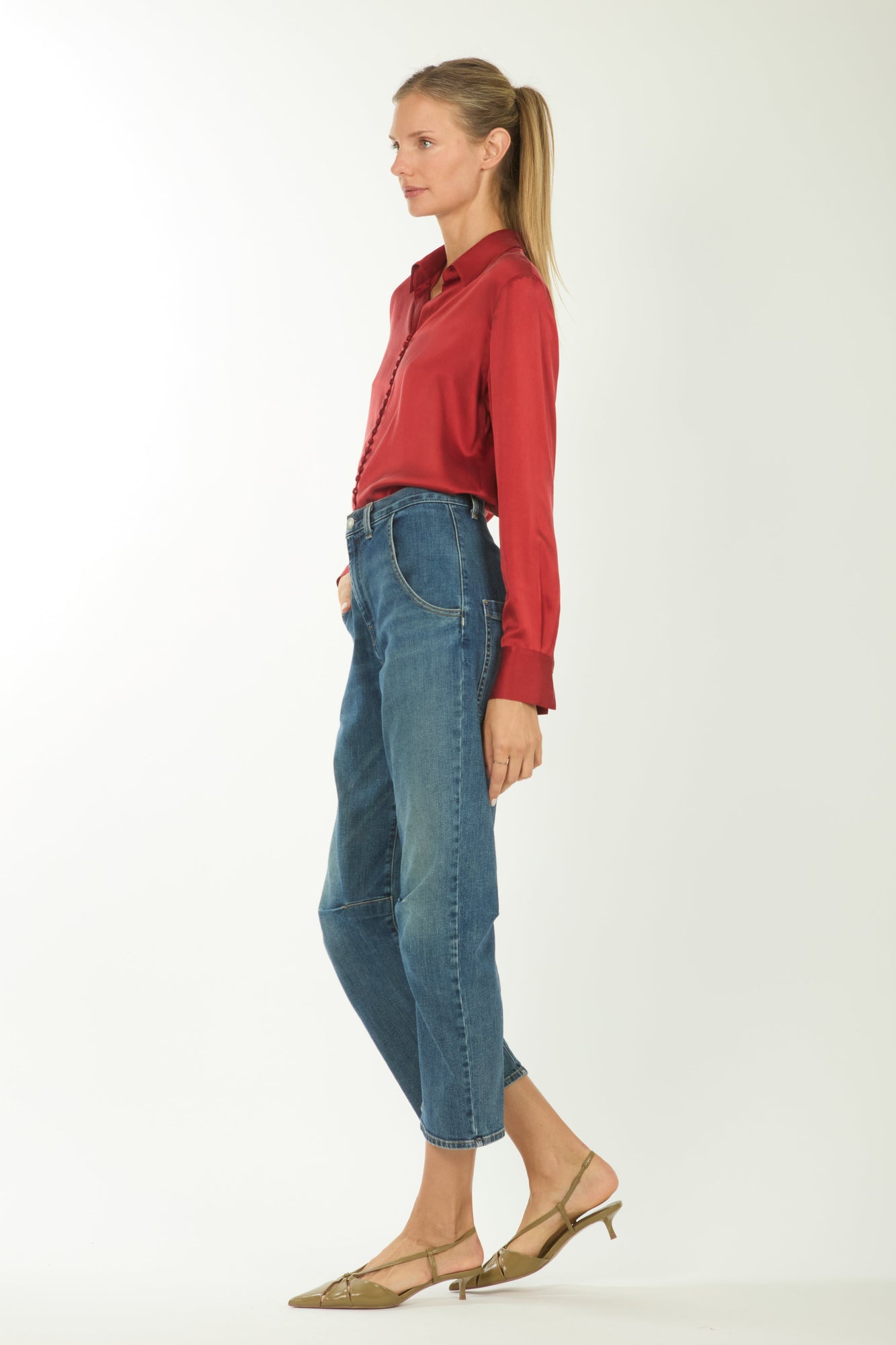 Joanne Blouse | Orange Red