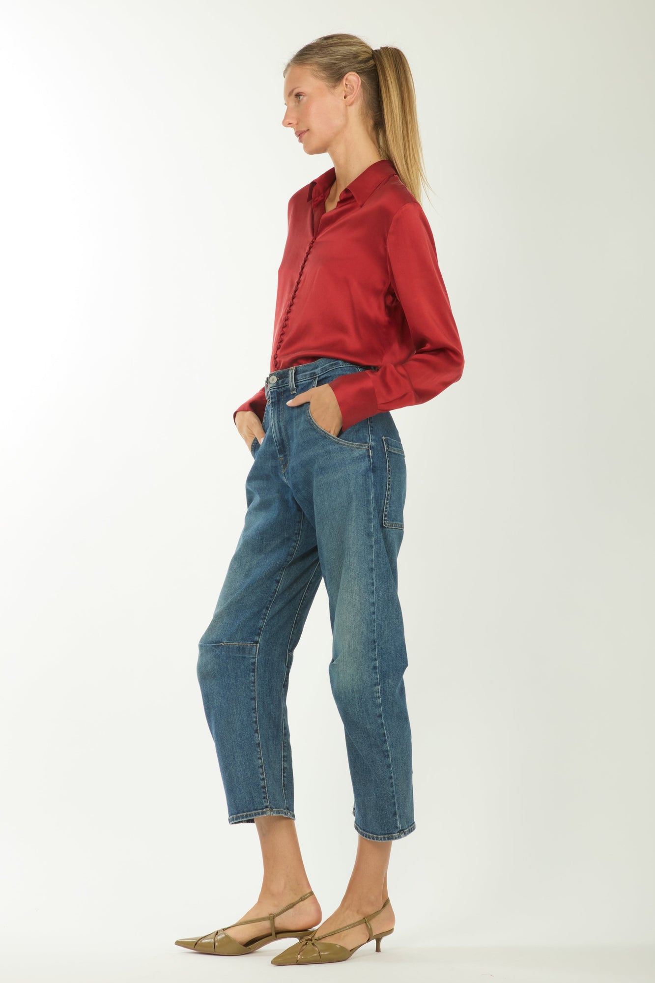Joanne Blouse | Orange Red