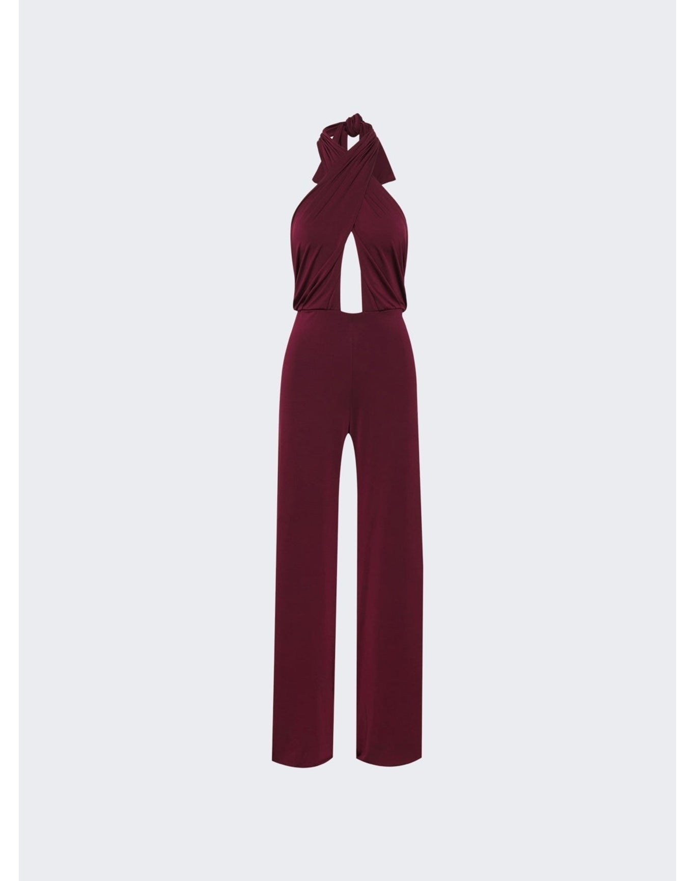 Johanna Ortiz | Women | Submerged Halterneck Jumpsuit | Wine