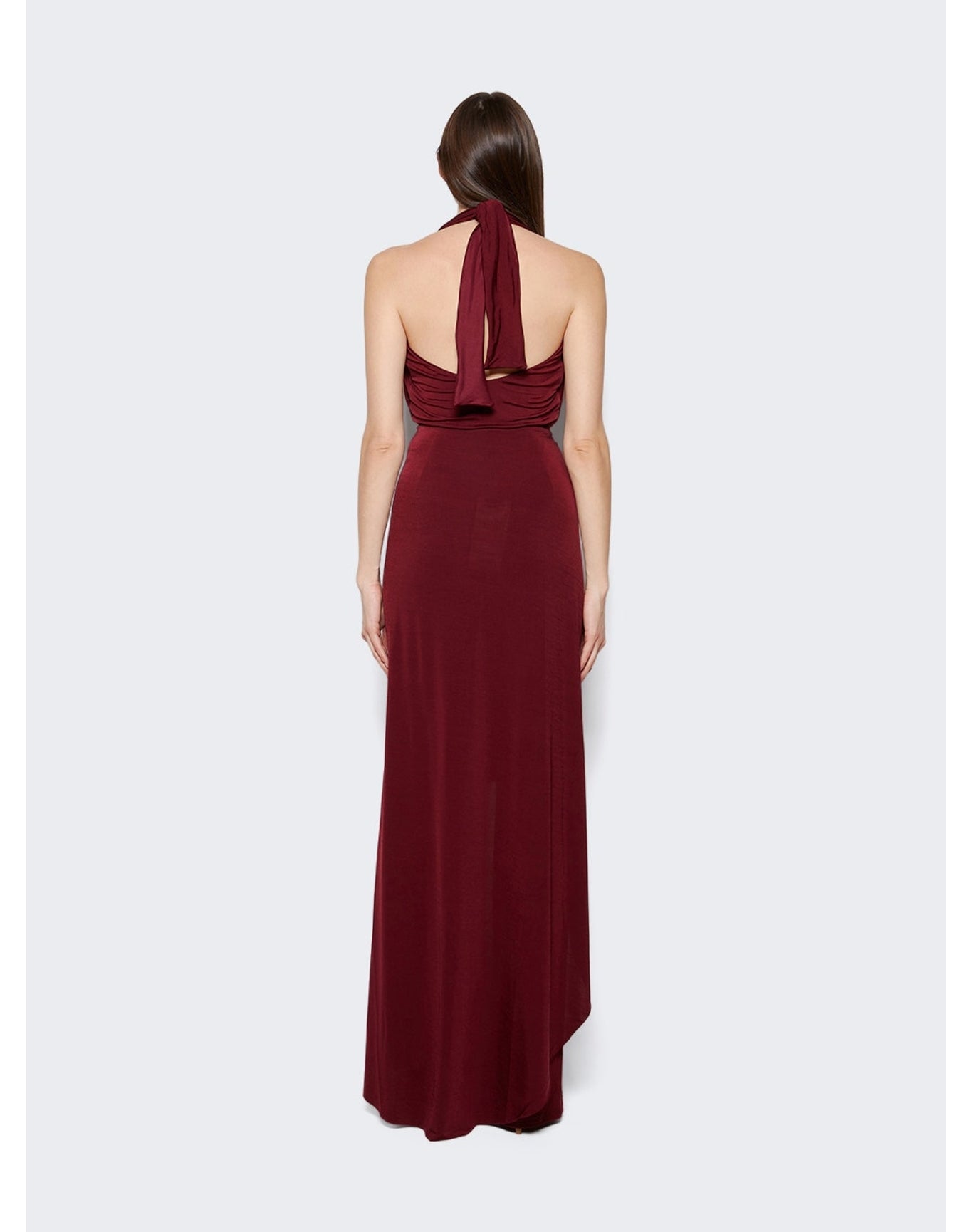 Johanna Ortiz | Women | Submerged Halterneck Jumpsuit | Wine