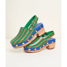 Jona Slingback Low Heel Clog | Kite Stripe