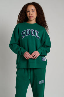Soul by SoulCycle | Jordan Crew Neck | Evergreen