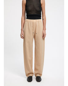 Josephine | Straight Leg Drawstring Pants | Parchment