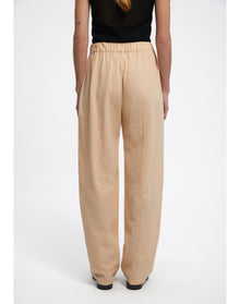 Josephine | Straight Leg Drawstring Pants | Parchment