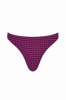 The Edie Bottom | Fig Plaid