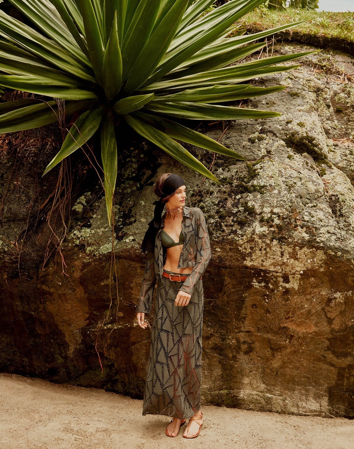Juli Long Skirt | Evergreen