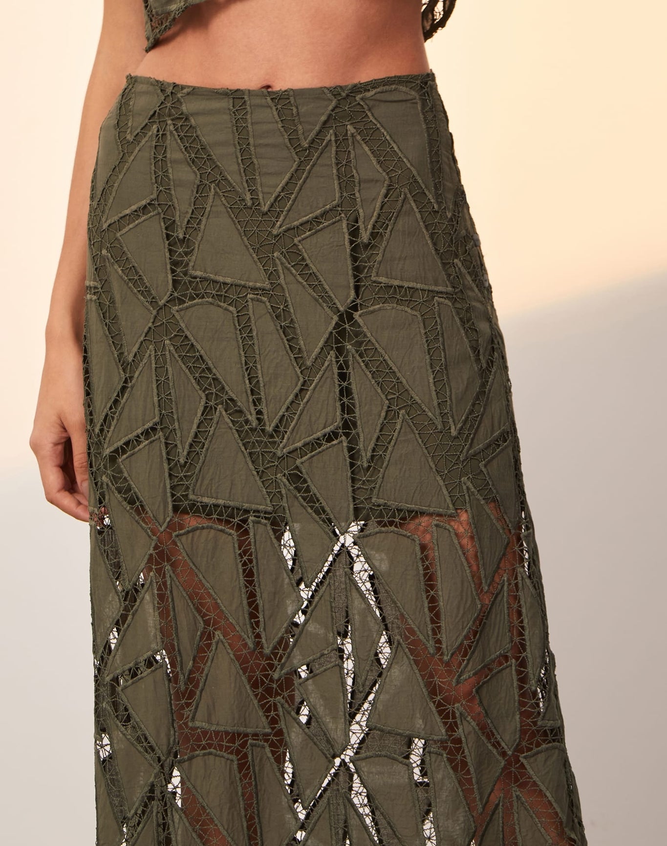 Juli Long Skirt | Evergreen
