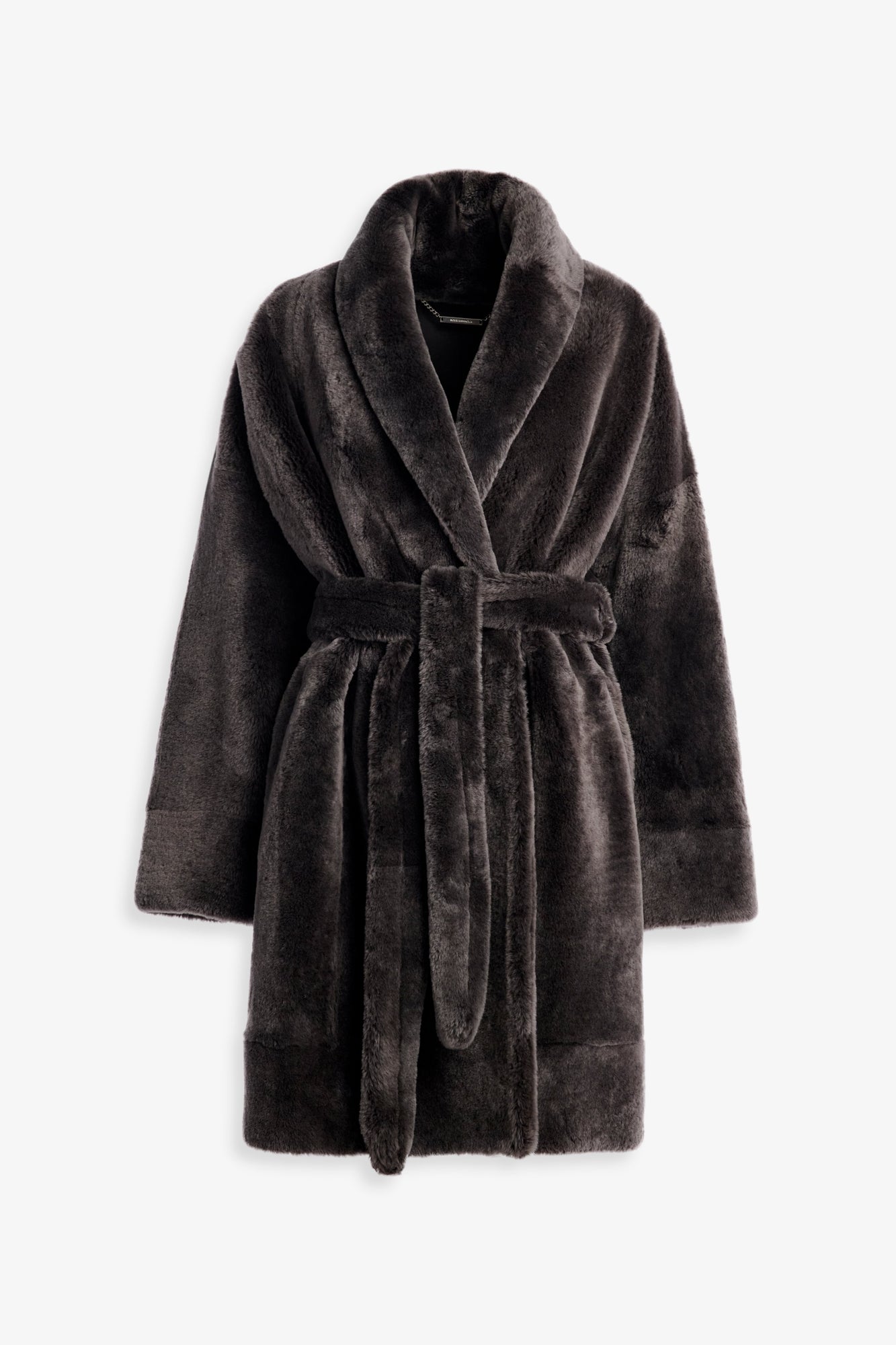 Nour Hammour Juno Luxurious Robe Coat Fumée - Silhouette