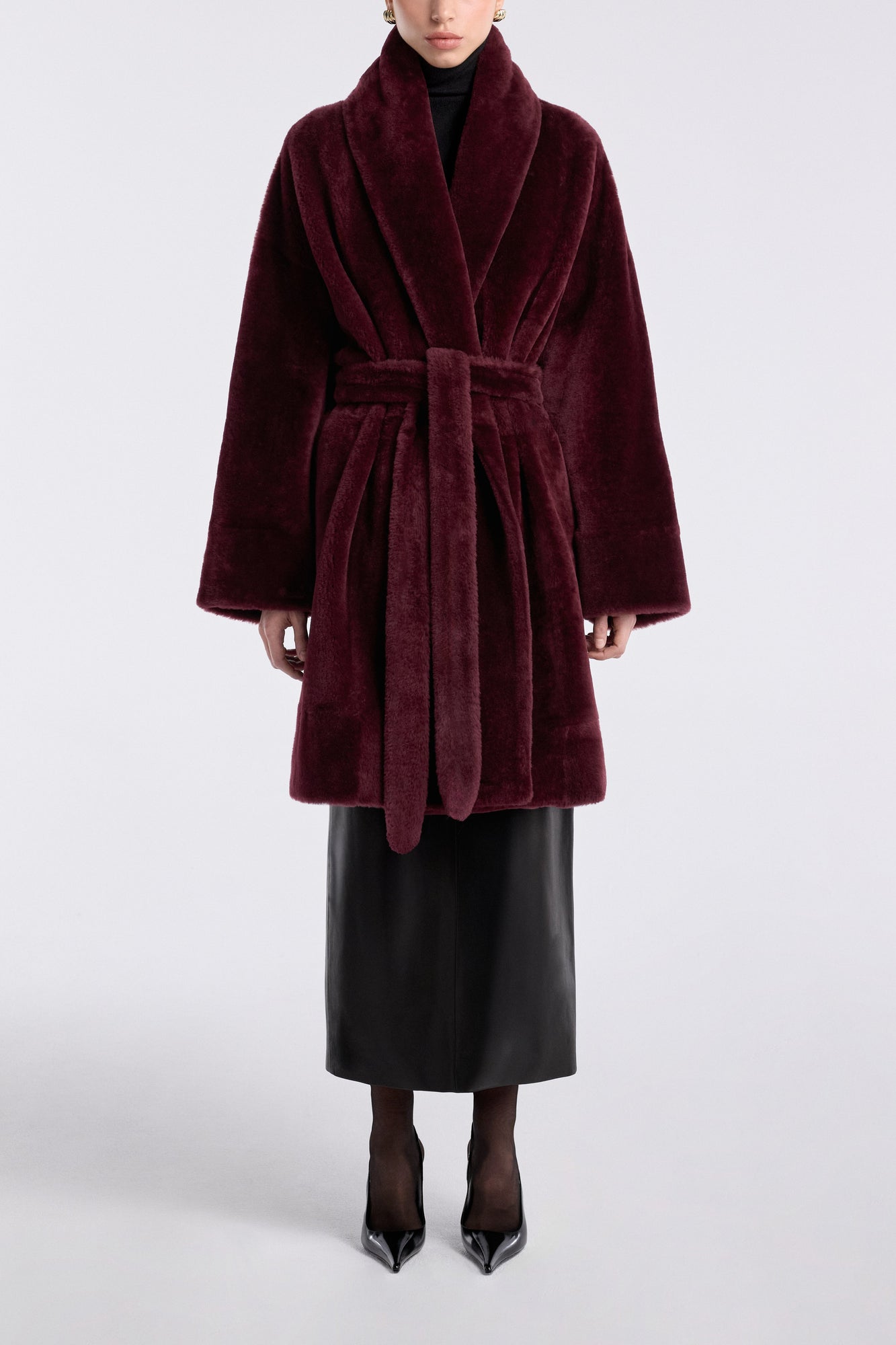 Juno | Luxurious Robe Coat | Dahlia