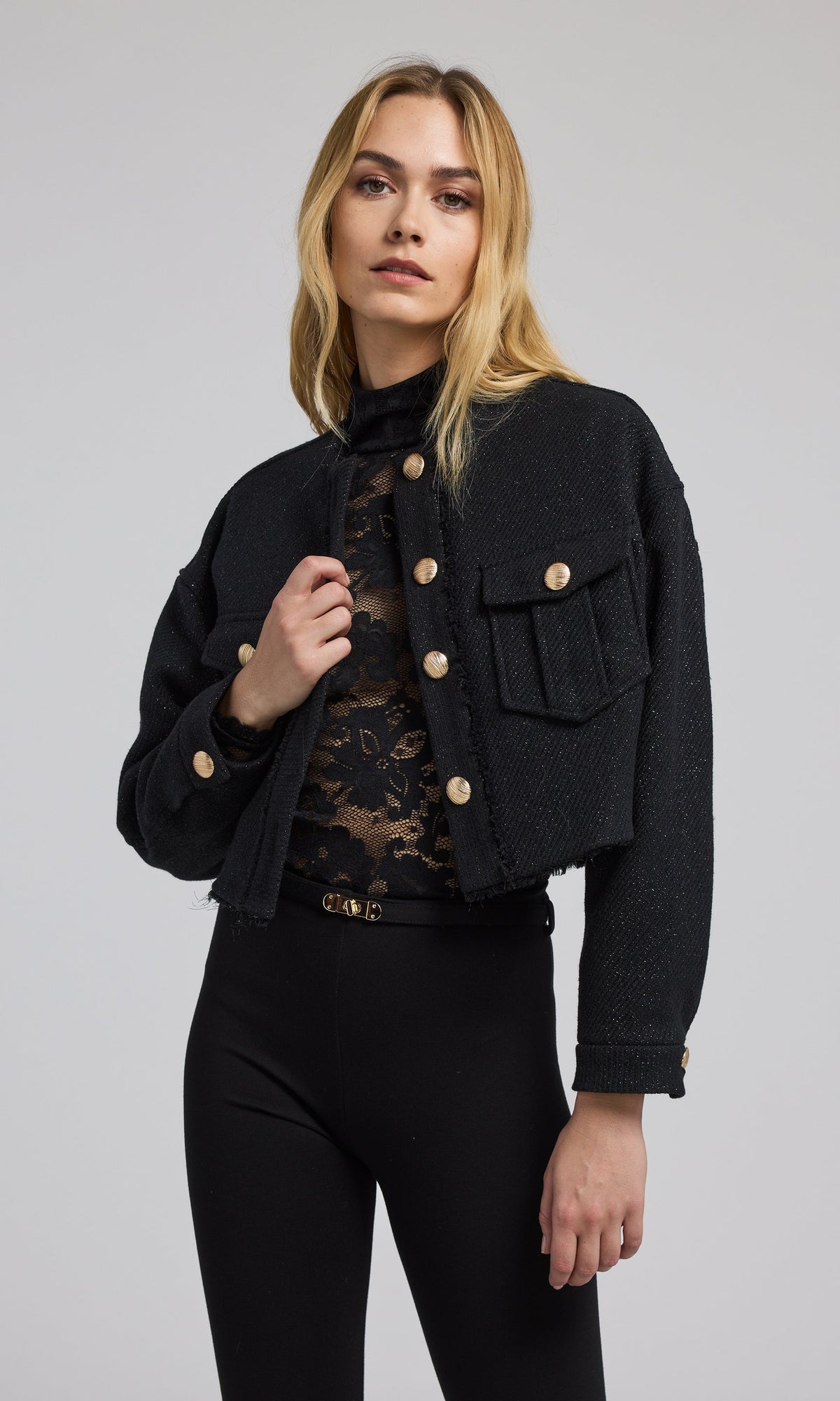Emille Tweed Jacket | Black