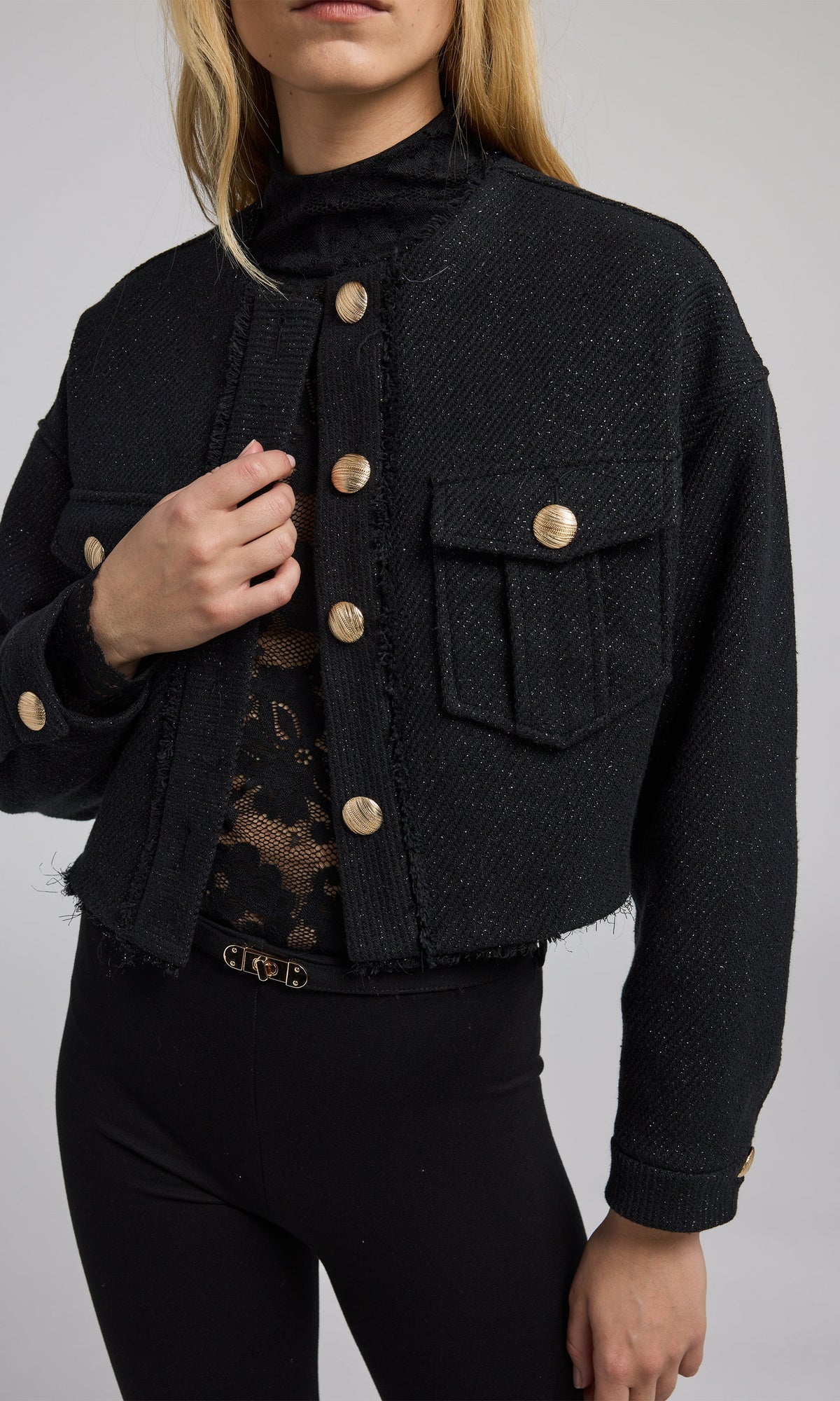 Emille Tweed Jacket | Black