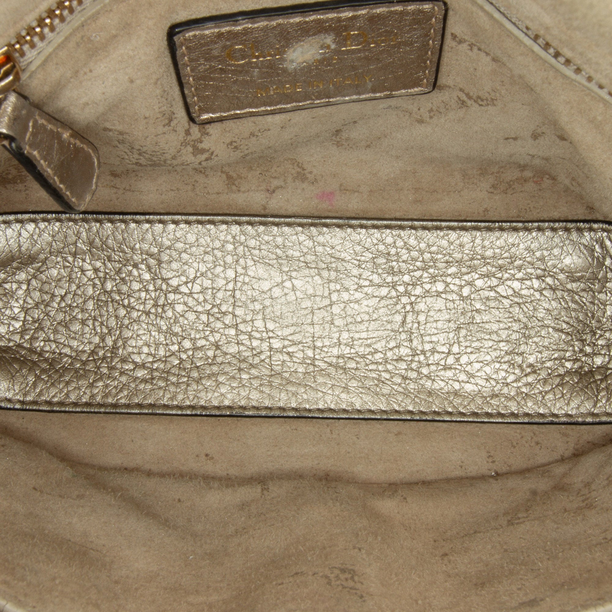 Dior | Pre-Owned Mini Lambskin Cannage Supple Lady | Gray