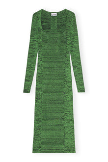 Melange Knit Dress | Kelly Green