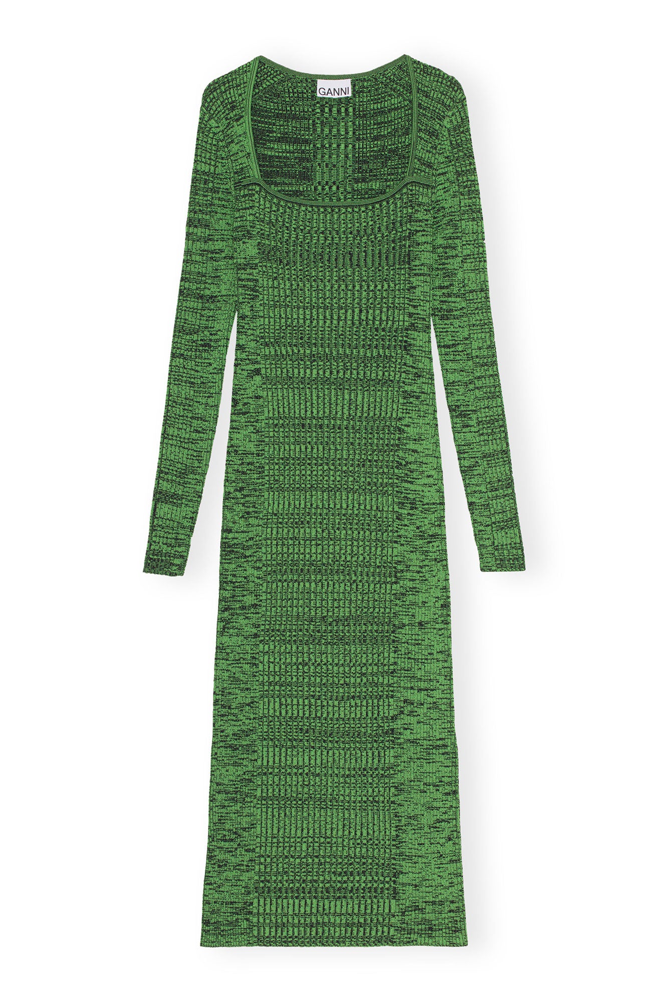 Melange Knit Dress | Kelly Green