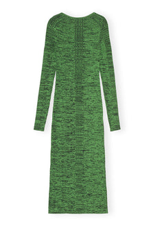 Melange Knit Dress | Kelly Green