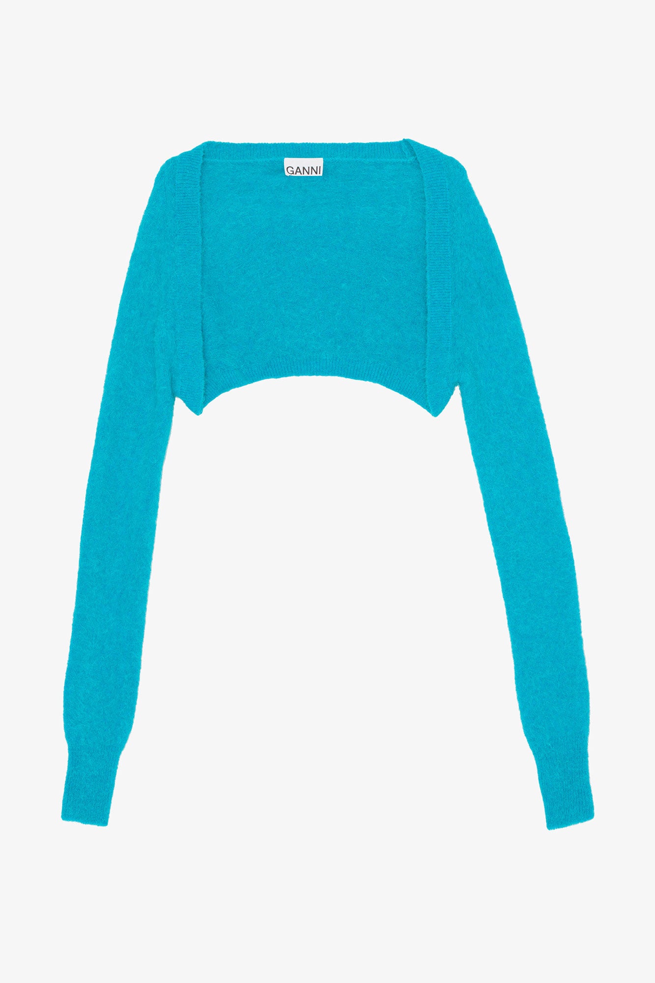 Brushed Alpaca Bolero | Blue Curacao