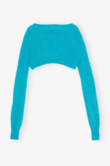 Brushed Alpaca Bolero | Blue Curacao