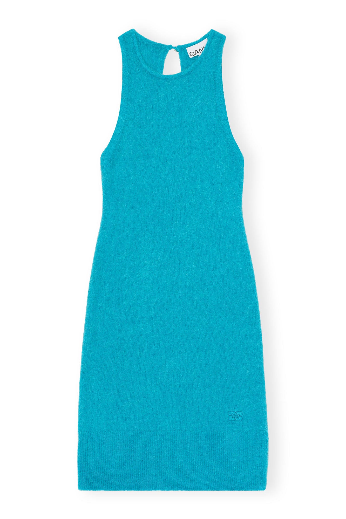 Brushed Alpaca Mini Dress | Blue Curacao