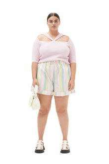 Soft Wool Cut Out Top | Pink Tulle