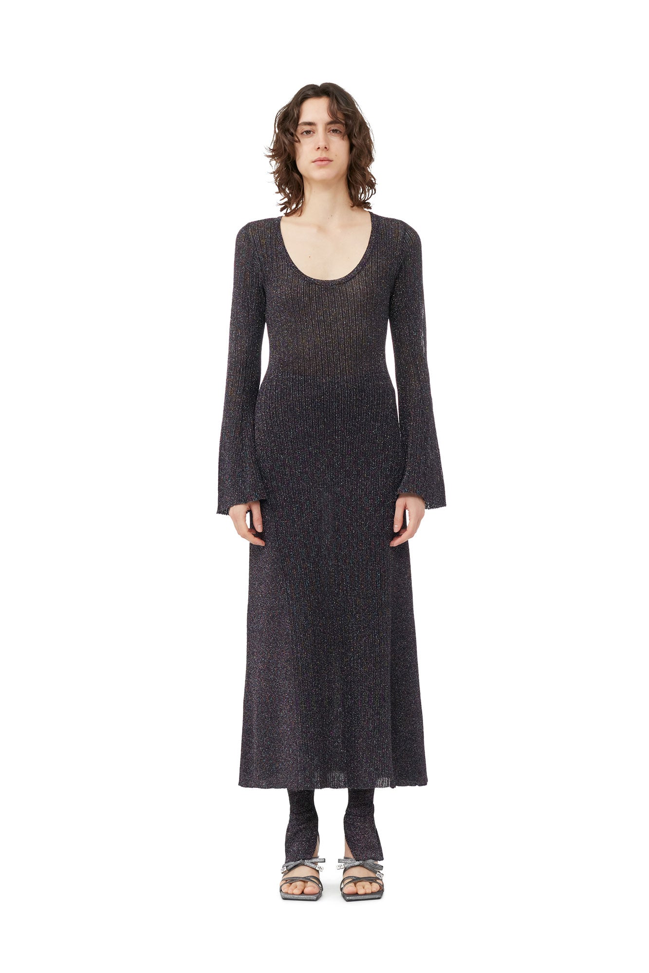 Sparkle Rib Maxi Dress | Multicolor