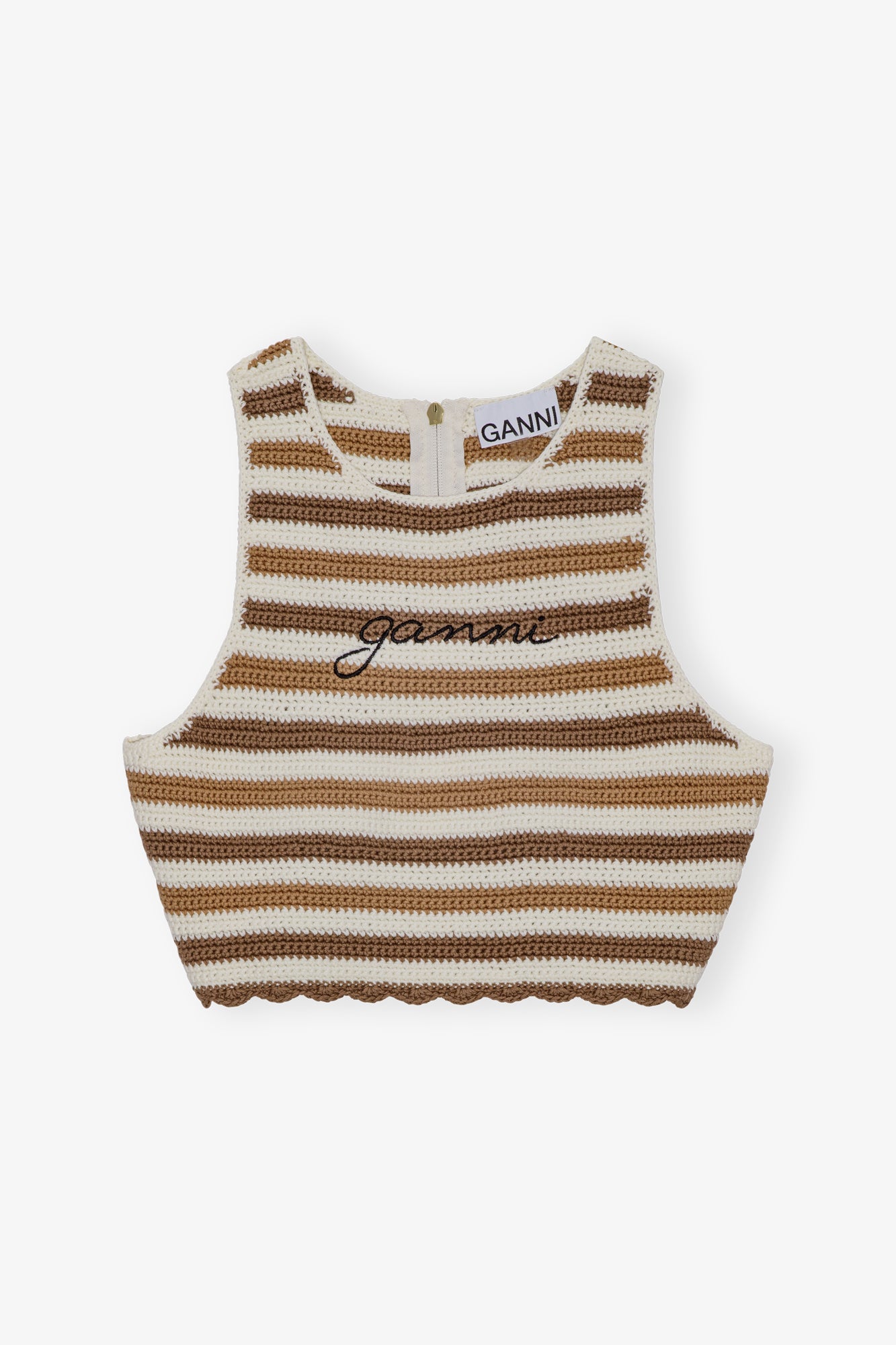 Crochet Racerback Top | Copper Brown