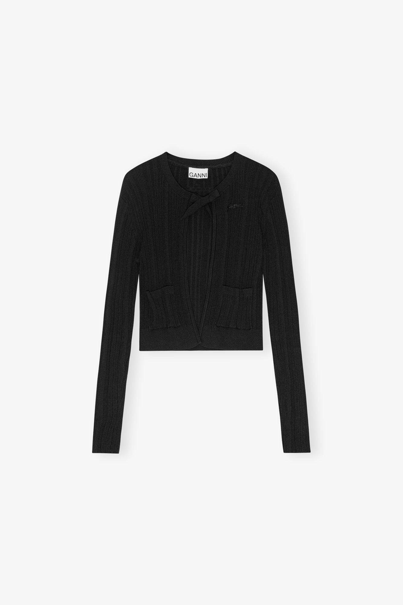 Open-front Cardigan | Black