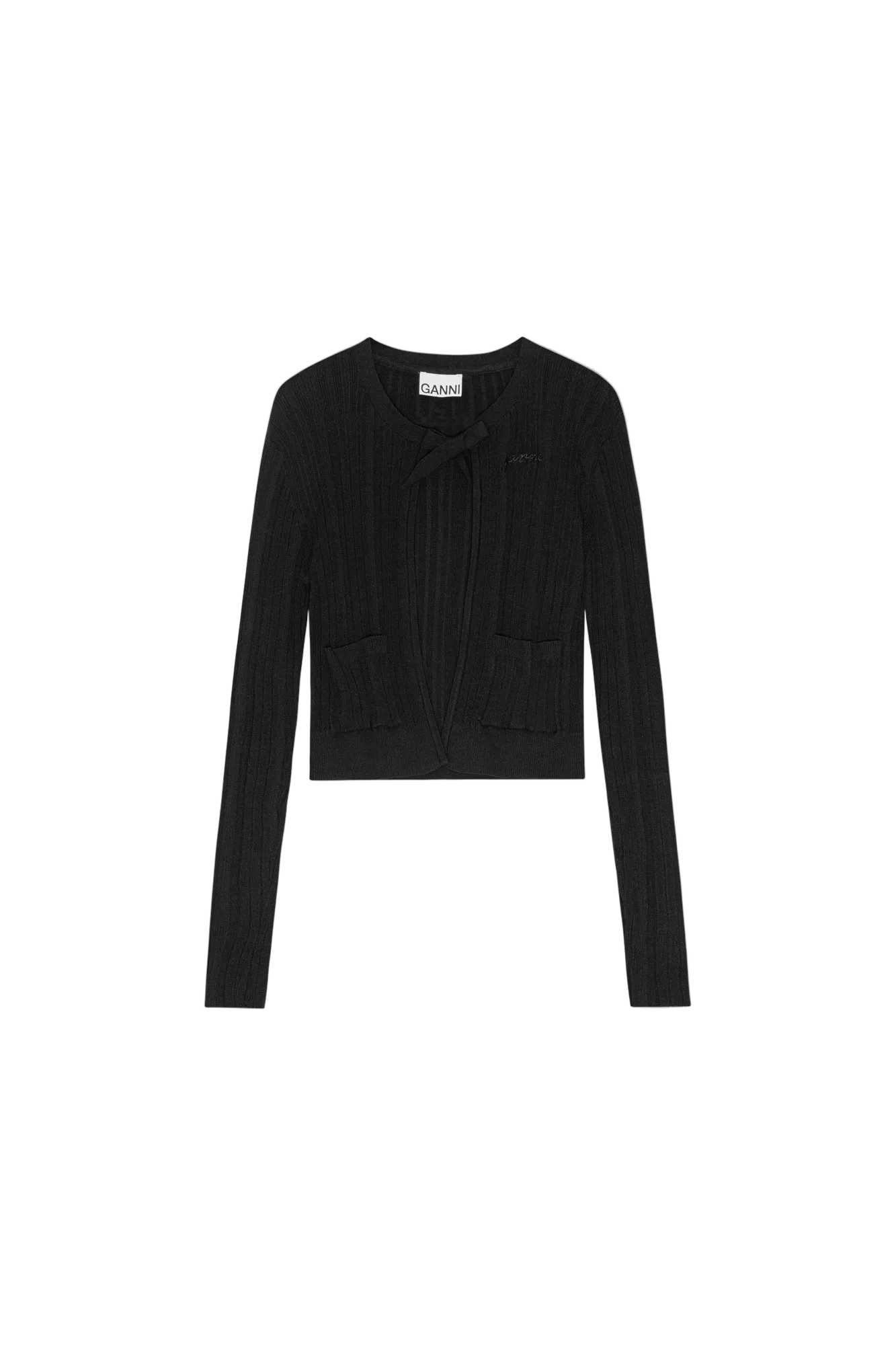 Open-front Cardigan | Black