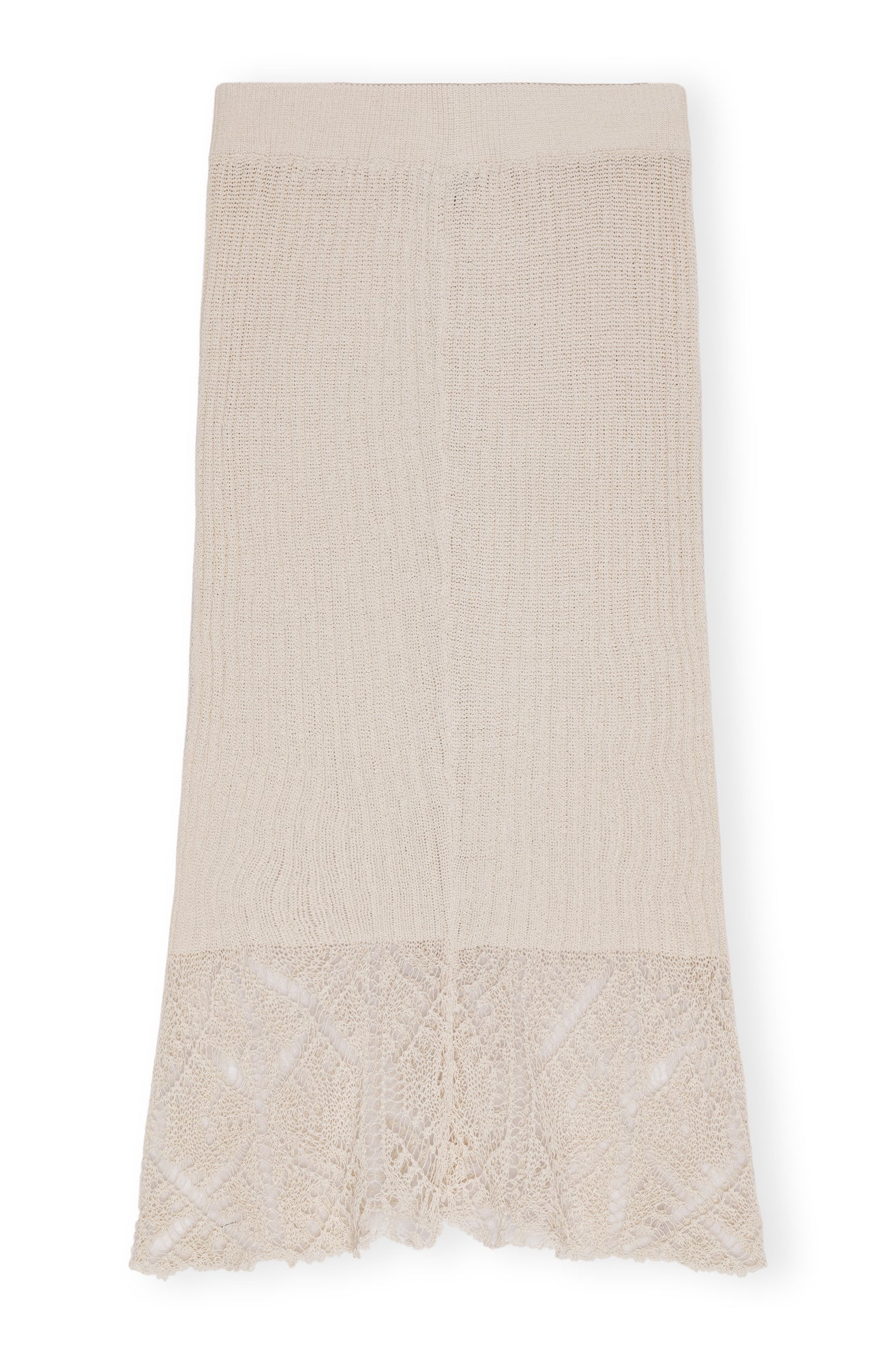 Lace Midi Skirt | Egret