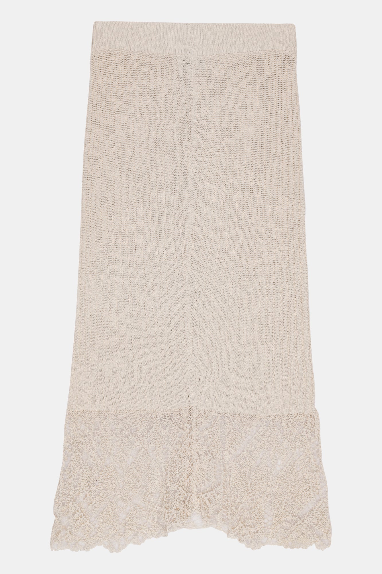 Lace Midi Skirt | Egret