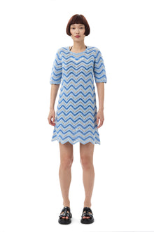 Cotton Crochet Mini Dress | Heather