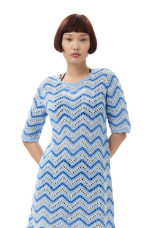 Cotton Crochet Mini Dress | Heather