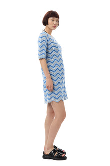 Cotton Crochet Mini Dress | Heather