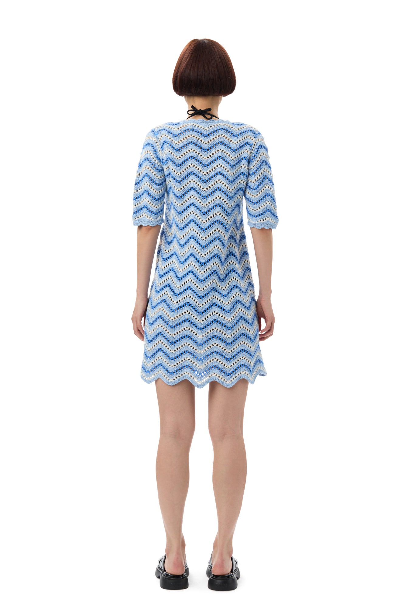 Cotton Crochet Mini Dress | Heather