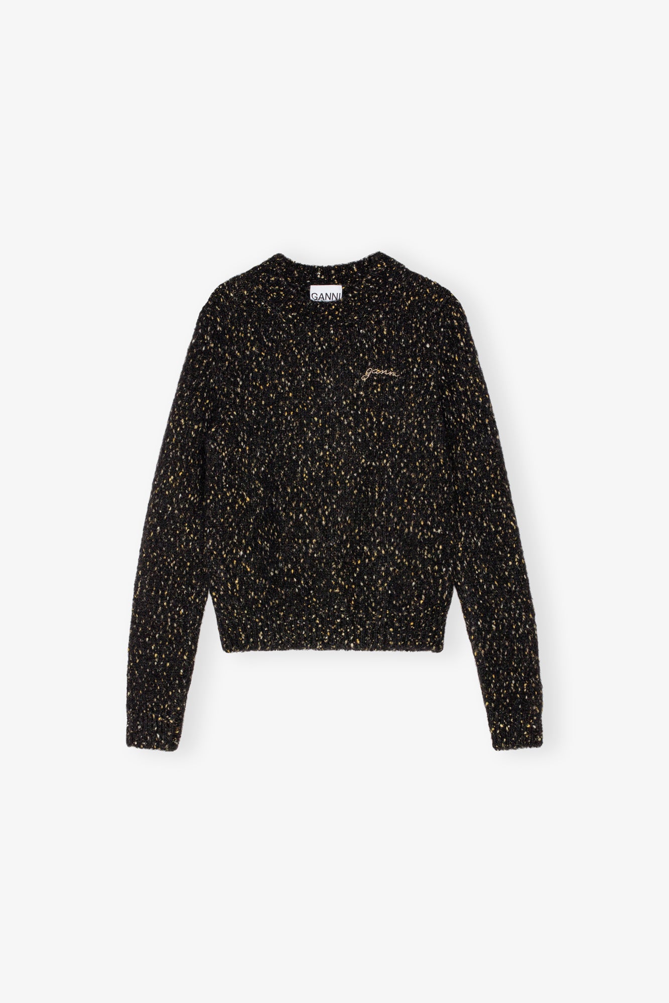 Alpaca Cotton Mix O-Neck | Black