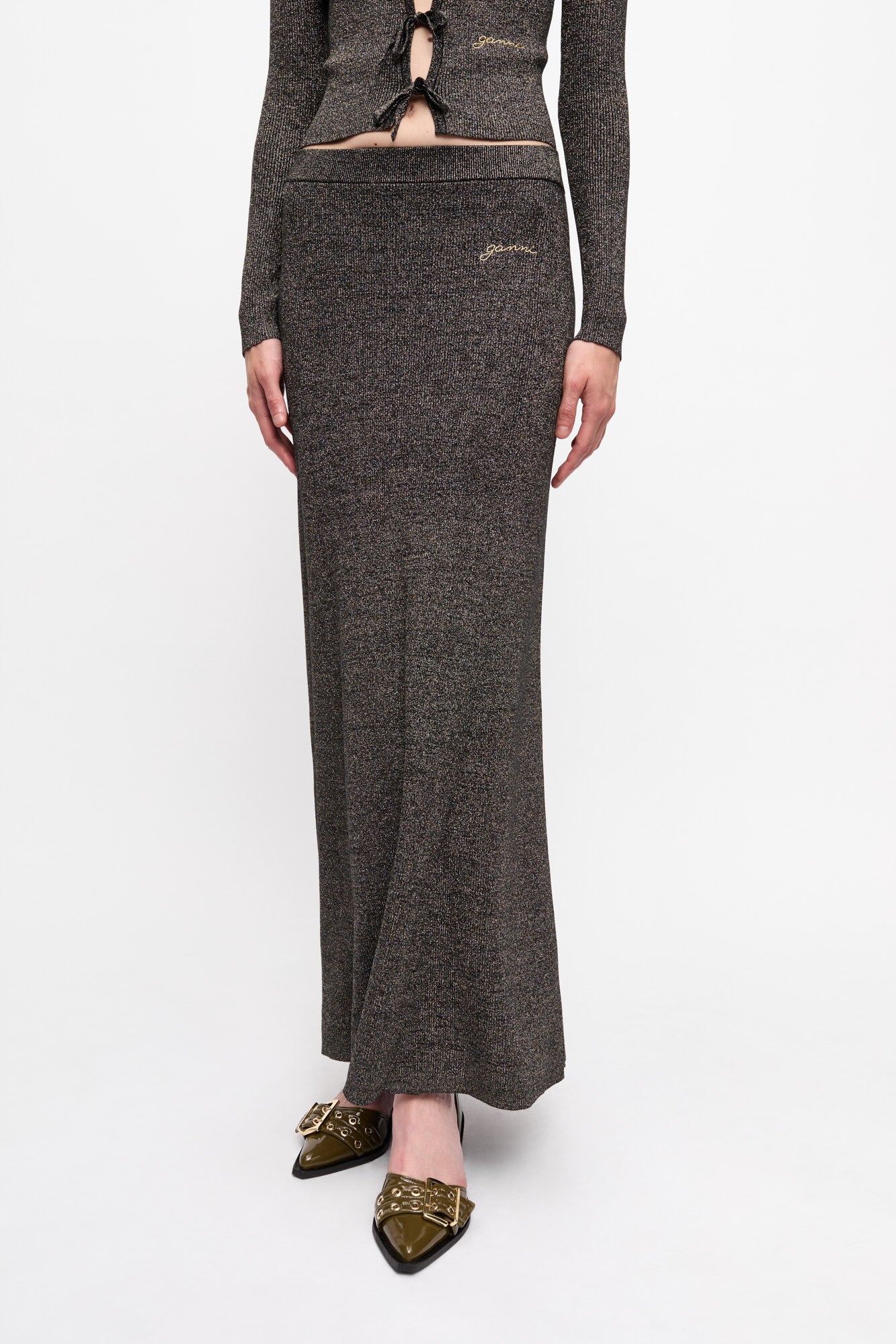 Sparkle Rib Maxi Skirt | Multicolor