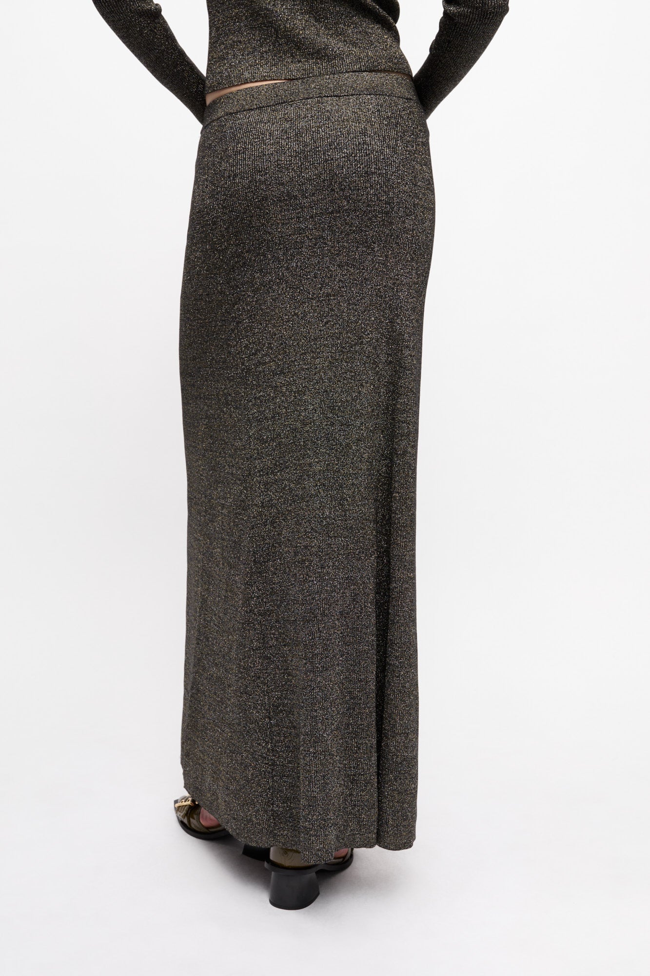 Sparkle Rib Maxi Skirt | Multicolor