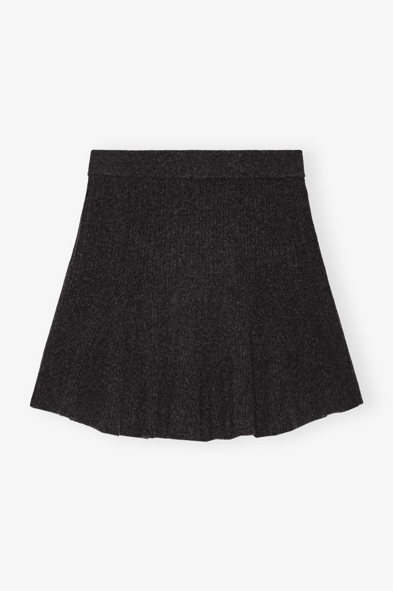 Cashmere Wool Mini Skirt | Phantom