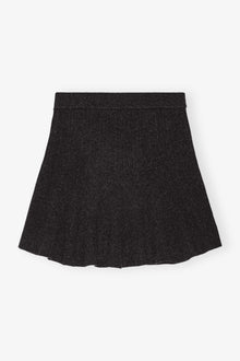 Cashmere Wool Mini Skirt | Phantom