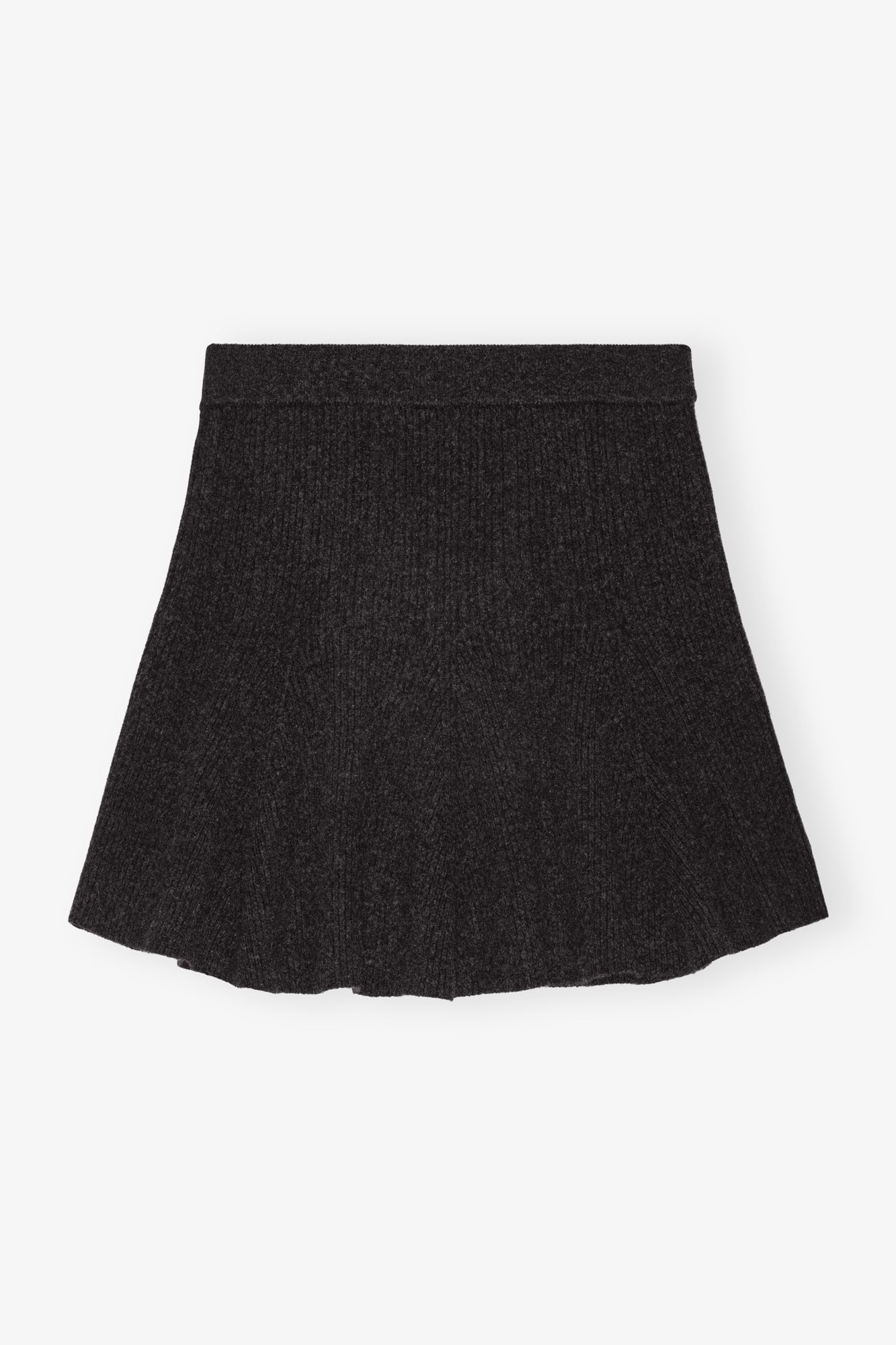 Cashmere Wool Mini Skirt | Phantom