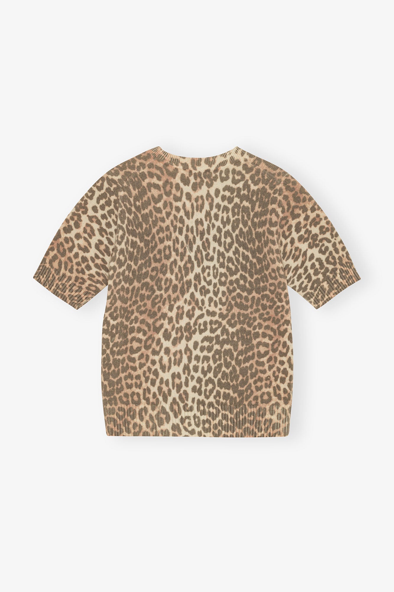 Wool Mix T-Shirt | Leopard