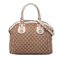 Gucci | Pre-Owned GG Canvas Scarlett Satchel | Brown/Beige/WhiteWhite