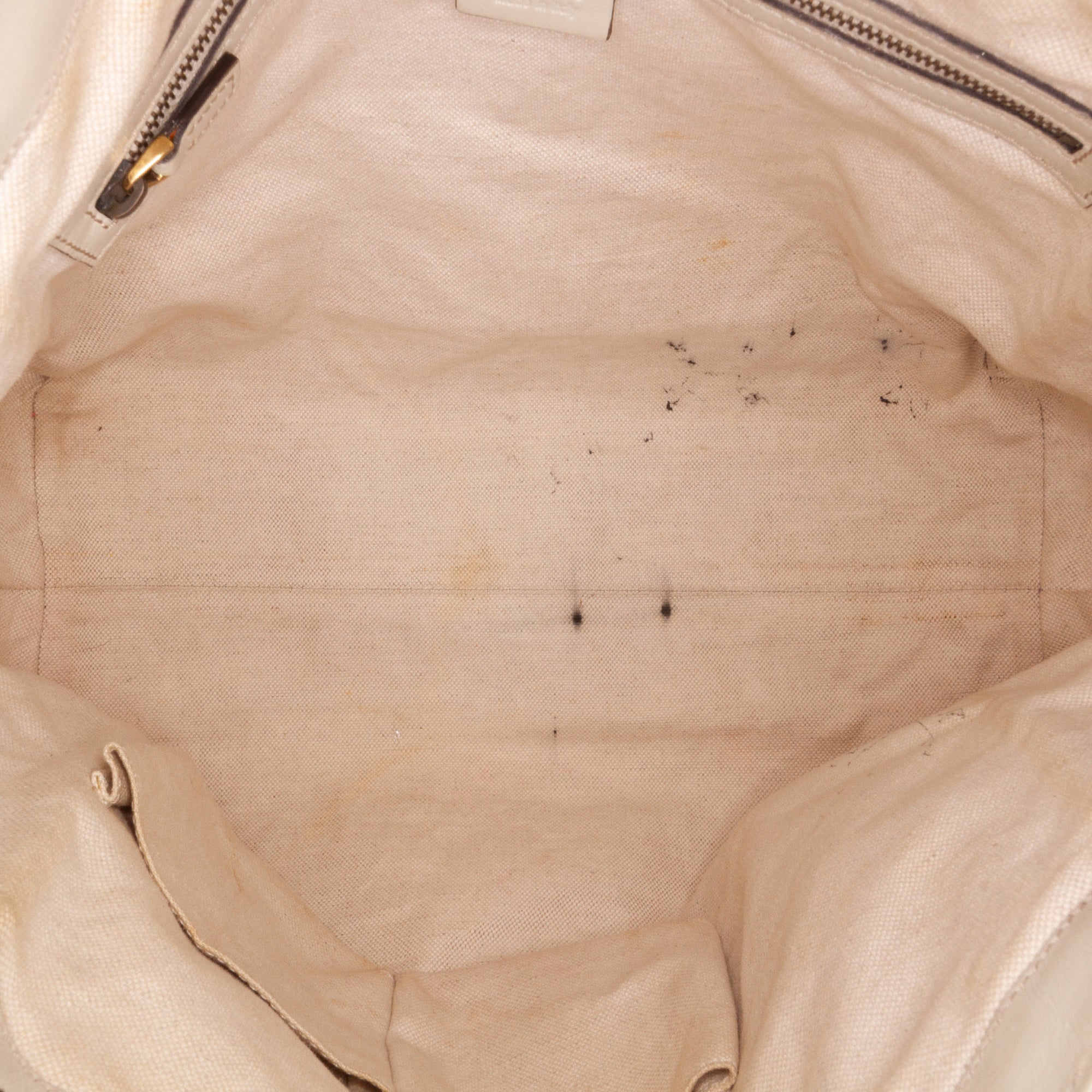 Gucci | Pre-Owned GG Canvas Scarlett Satchel | Brown/Beige/WhiteWhite