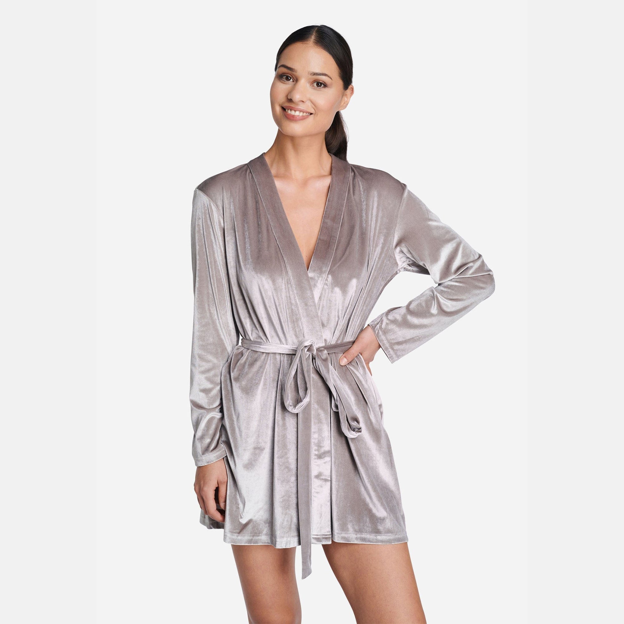 OW Collection Katrina Robe Kimono | Grey