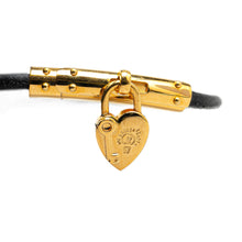 Hermès | Pre-Owned Gold Plated Cadena Heart Charm Bracelet | GoldBlack