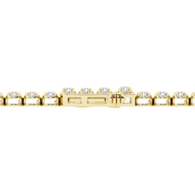 Womens | Tennis Bracelet - II | 14K Yellow Gold | 3 CTW Round Cut Lab Grown Diamond | F-VS2