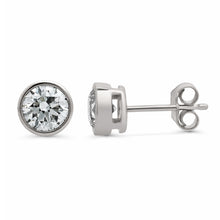 Womens | Stud Earrings | 14K White Gold | 1.50 CTW Round Cut Lab Grown Diamond | F-VS