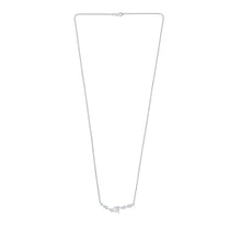 Womens | Smile Pendant Necklace | 14K White Gold | 1 CTW Pear Cut Lab Grown Diamond | G-SI