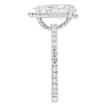 Womens | Side Stone Solitaire Engagement Ring | 14K White Gold | 2.50 CTW Pear Cut Lab Grown Diamond | G-VS