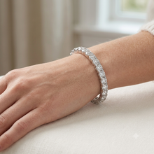 Womens | Tennis Bracelet | 14K White Gold | 15.2 CTW Round Cut Lab Grown Diamond | I-J-I1